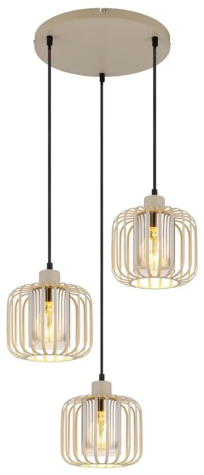 Globo 15758-3H - ALFRED kábeles függeszték 3xE27/40W/230V