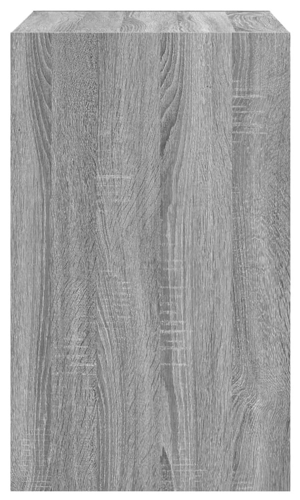 szürke sonoma színű szerelt fa cipősszekrény 60 x 42 x 69 cm