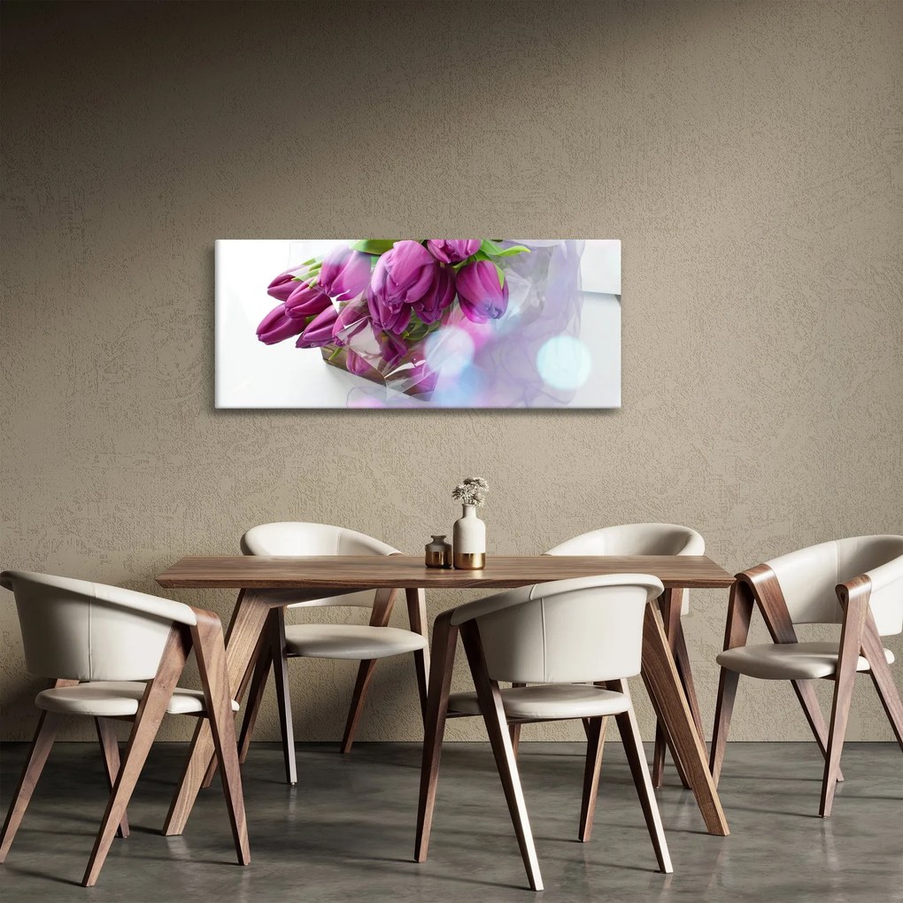 Kép - csokor tulipán (120x50 cm)