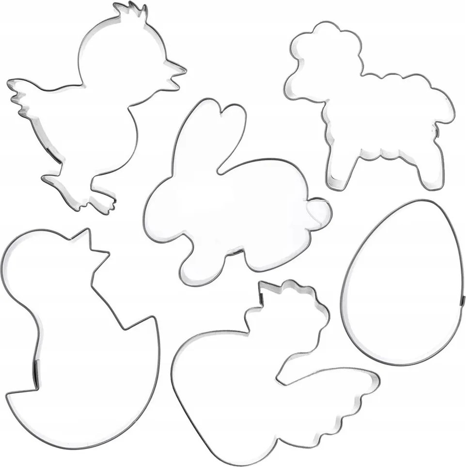 Karácsonyi Húsvéti keksz lyukasztó formák