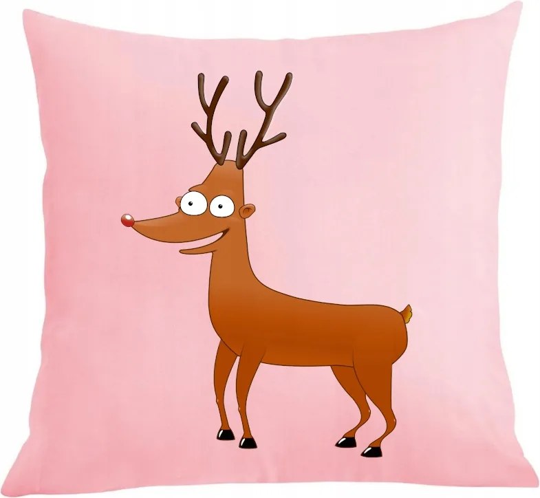 Párna párnahuzat vicces rénszarvas karácsony