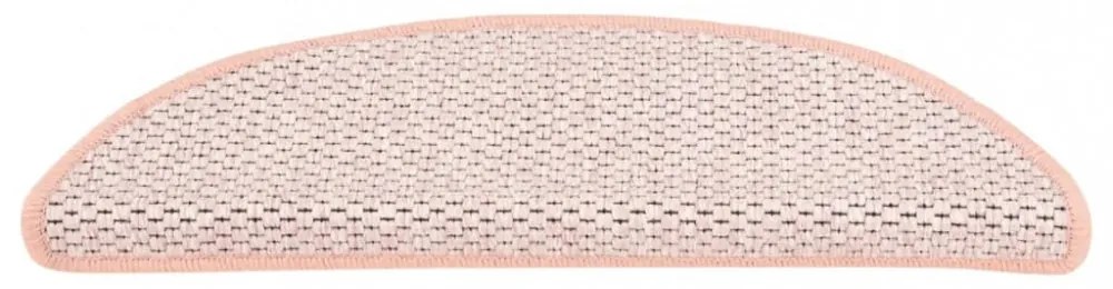 15 db szizál hatású rózsaszínű öntapadó lépcsőszőnyeg 65x21x4cm