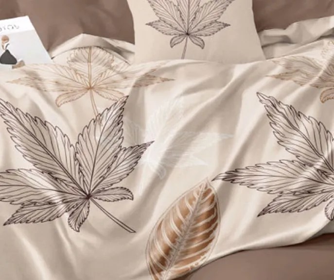 COSY LEAFS 7 részes ágynemű 140x200 cm