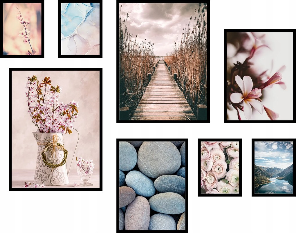 Szett 8db-os poszter szett fali galéria