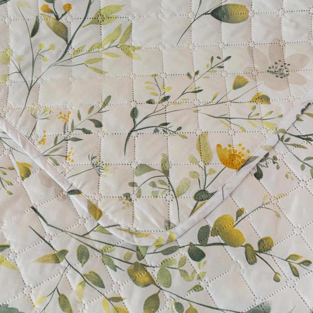 Ágytakaró CITRUS GARDEN, fehér Méret: 220 x 240 cm