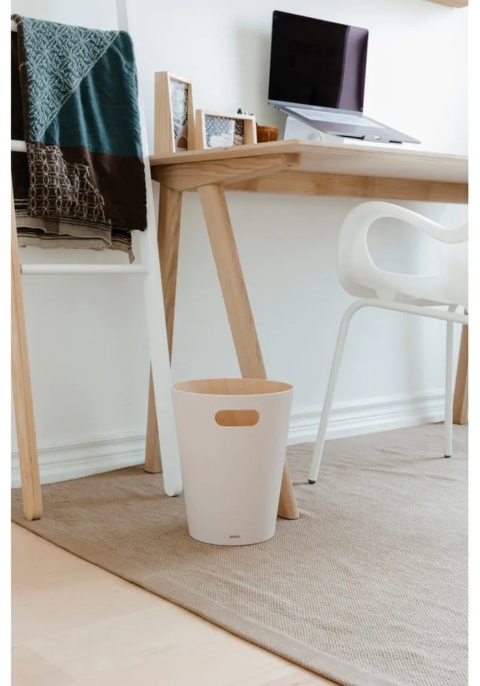 Bézs irodai szemetes 7,5 l Woodrow – Umbra