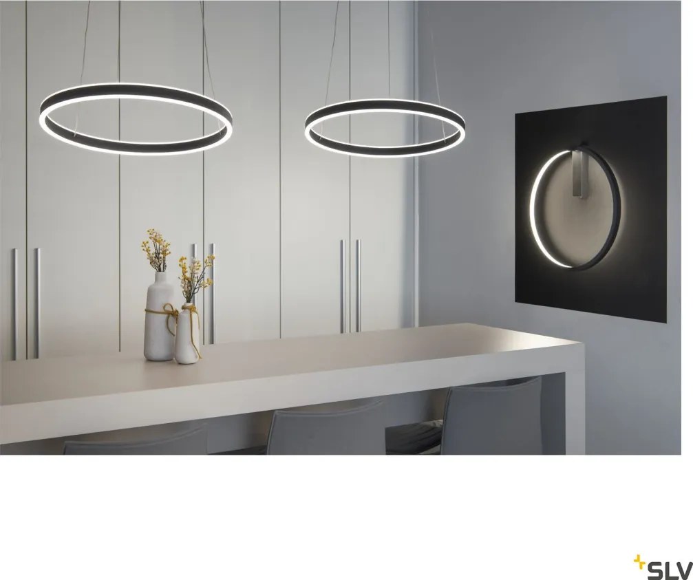 SLV 1004761 ONE Modern Led Függesztett Lámpa Fekete LED IP20