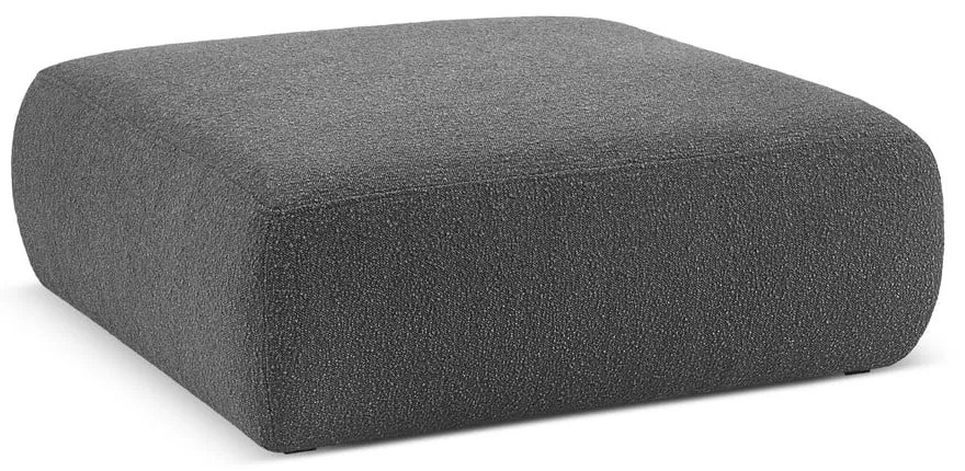 Sötétszürke buklé puff Molino – Micadoni Home