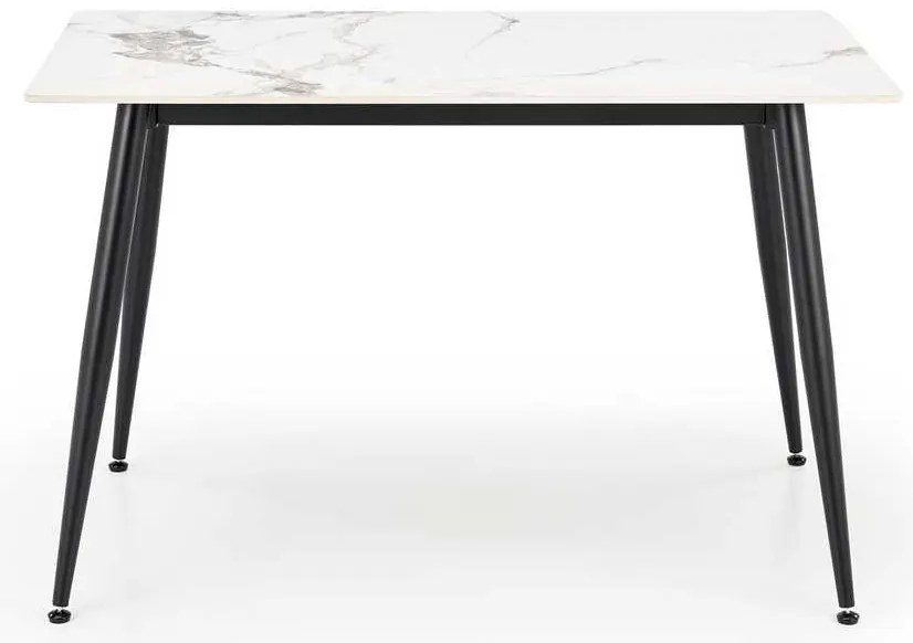 Webster étkezőasztal 120 cm, márvány / fekete