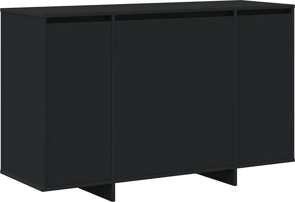 vidaXL Széf Fekete 120 x 41 x 75 cm Faanyag