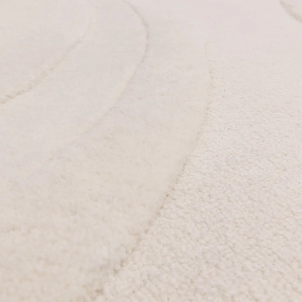 Fehér gyapjú szőnyeg 120x170 cm Olsen – Asiatic Carpets