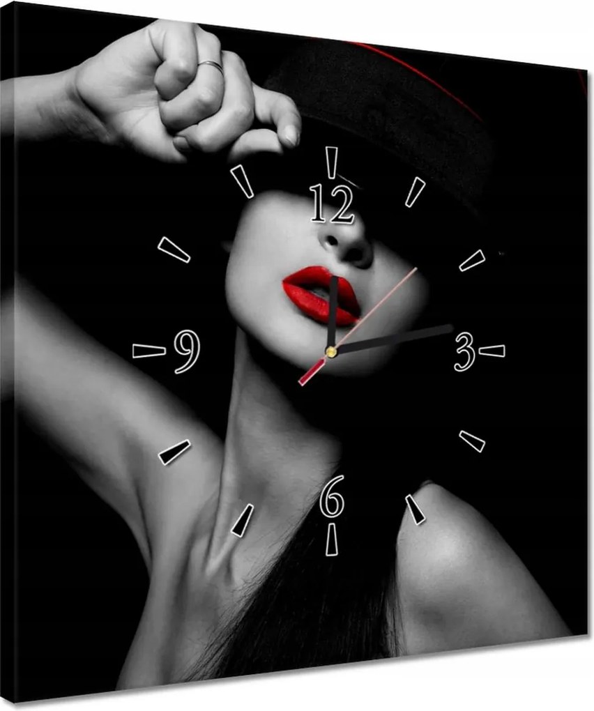 Órák 40x40 Vörös ajkak Rúzs