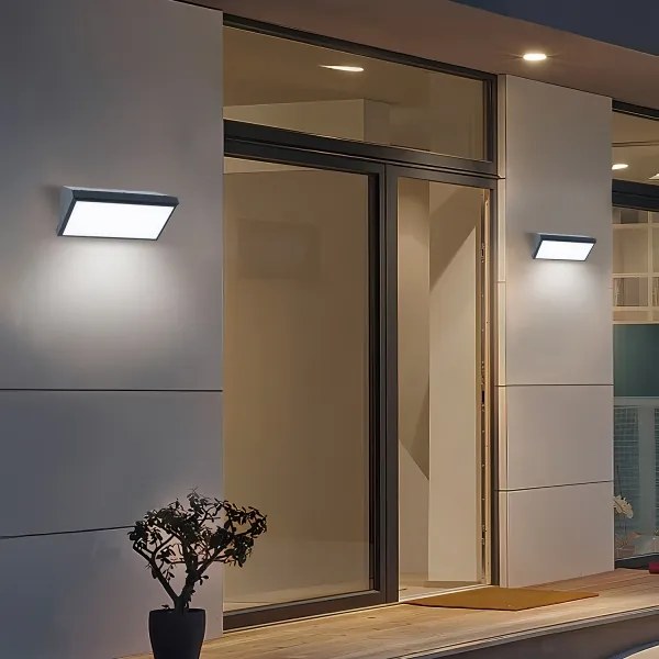 Brilagi - LED kültéri fali lámpatest érzékelővel TRIANGLE LED/20W/230V antracit