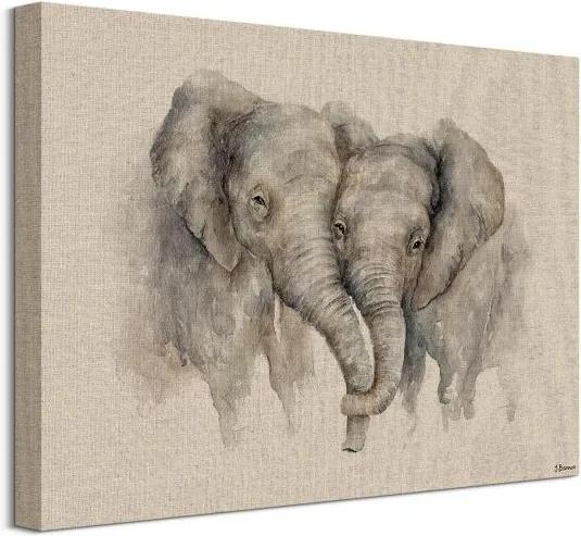 Vászonkép Szerelmes elefántok Bannon Jane 40x30cm WDC92978