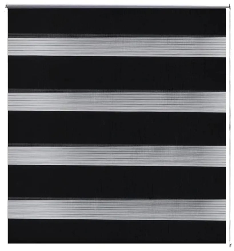 vidaXL Zebra roló 100 x 175 cm Fekete