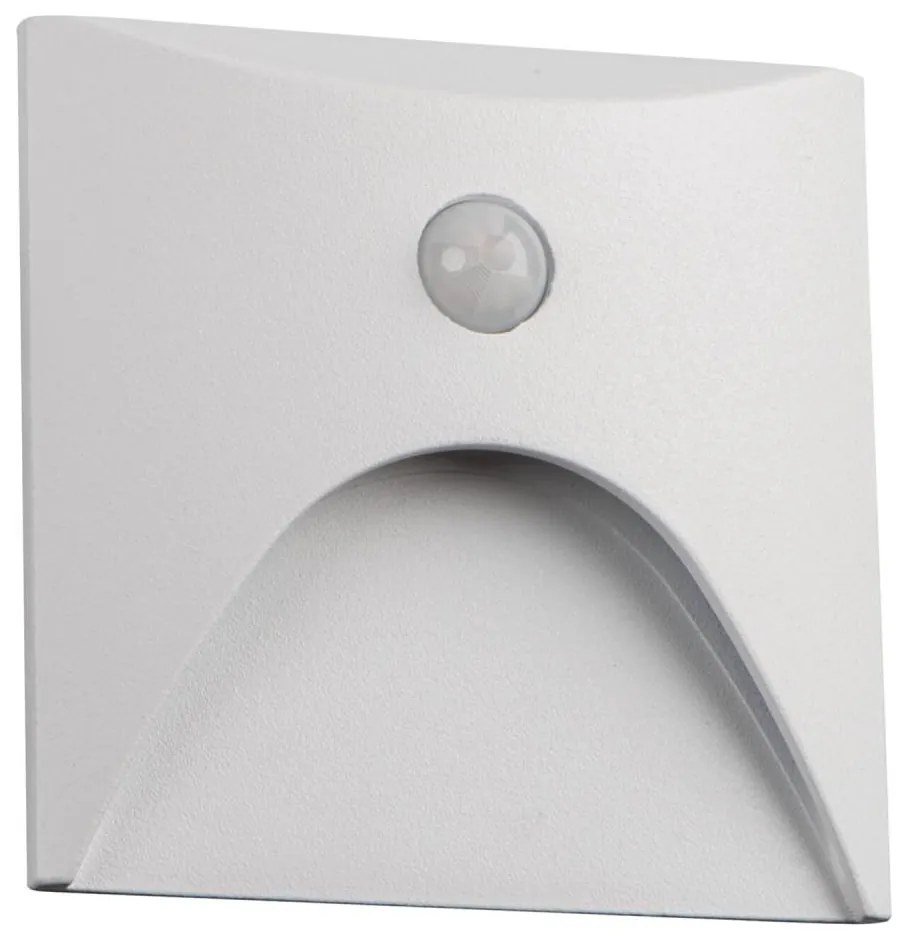 Kanlux 39141 - LED lépcsőlámpa mozgásérzékelővel EXIN 2,5W/230V 4000K IP65 fehér szögletes