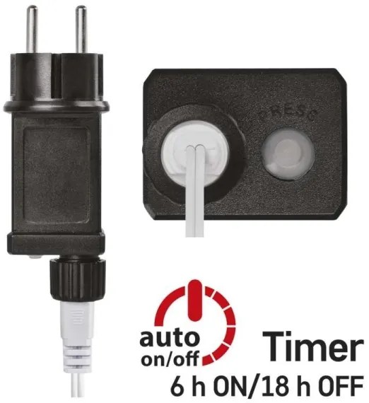 LED kültéri fényfüzér 40xLED/9m IP44 meleg fehér