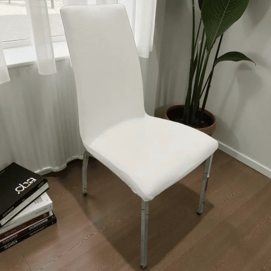 Székhuzat JYSK HAVNDAL étkezőszékre (elasztikus, mosható, FEHÉR)