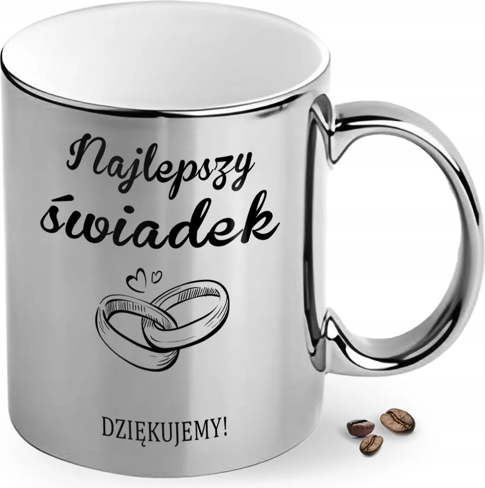 Ezüst Bögre Ajándék Tanú Köszönetnyilvánítás Legjobb Tanú