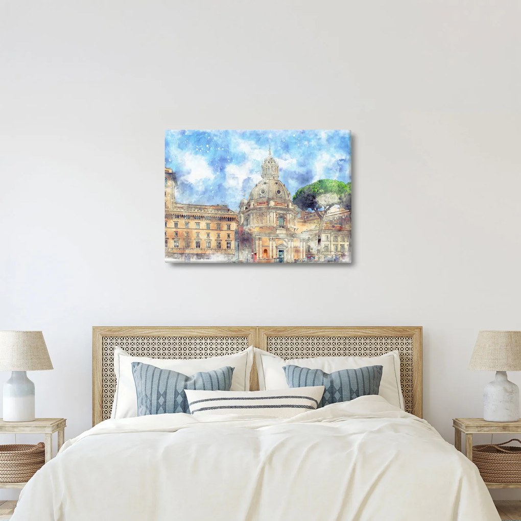 Kép - Santa Maria di Loreto temploma, Róma, Olaszország (70x50 cm)
