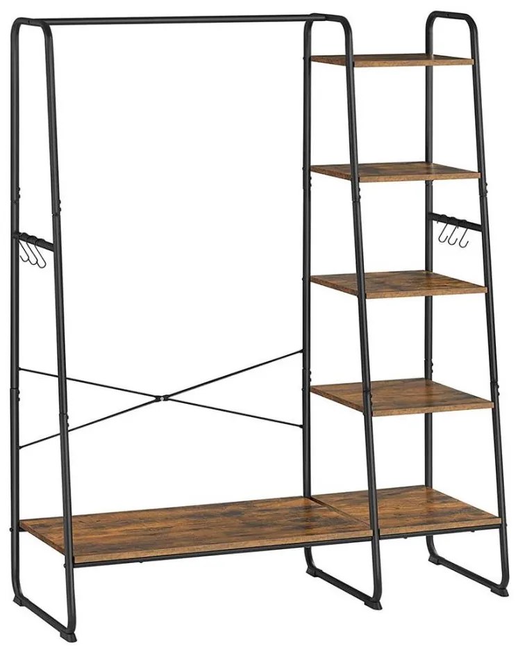 Álló fogas LINEA barna/fekete