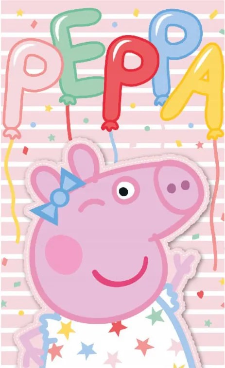 Peppa malac Party kéztörlő, arctörlő, törölköző 30x50 cm