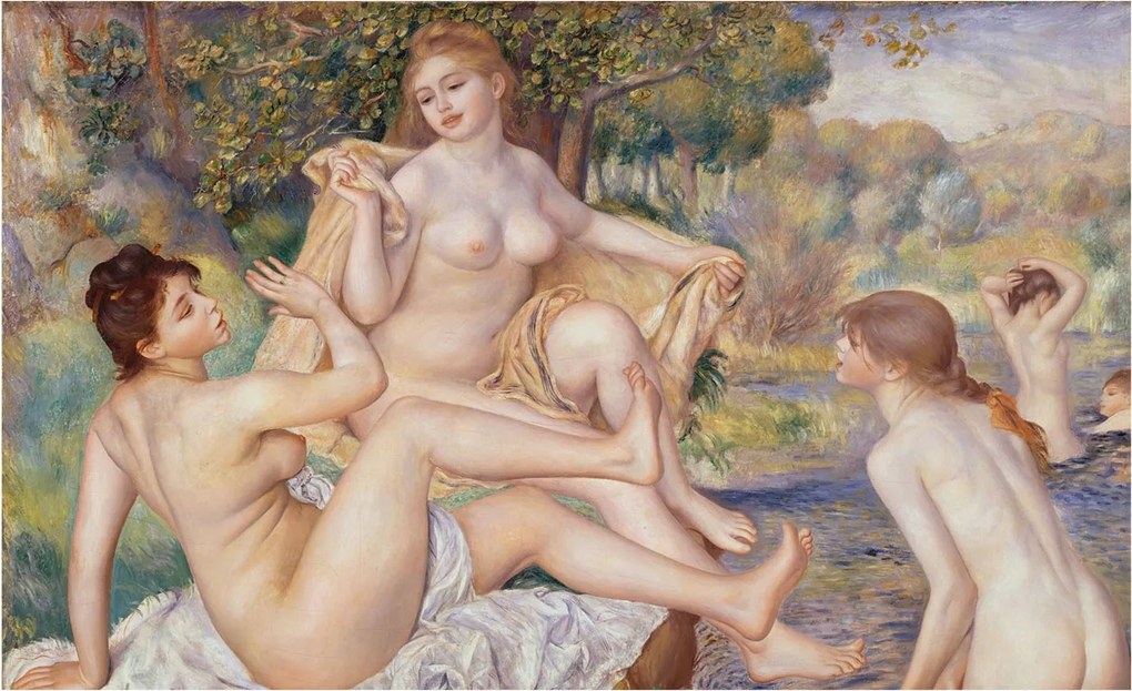 Fali tapéta Panorámával Pihenő nők 416x254