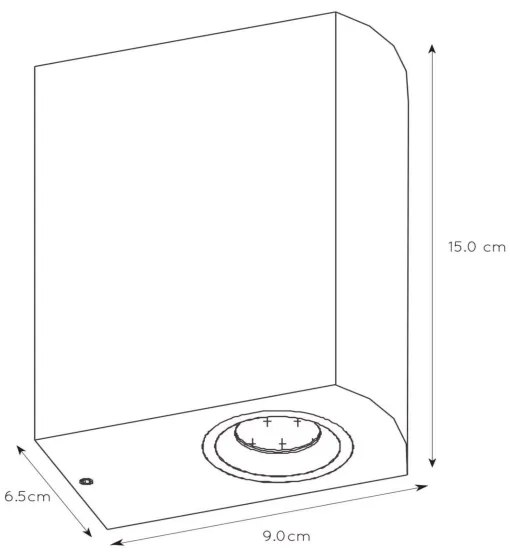 Lucide 22861/10/31 - LED Dimmelhető kültéri lámpa ZORA 2xGU10/5W/230V IP44