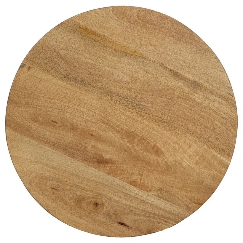 Mangófa kerek tárolóasztal ø 40 cm Mao – Ixia