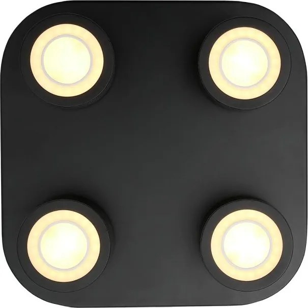 Nordlux modern LED mennyezeti lámpa clyde fekete nor2412256003