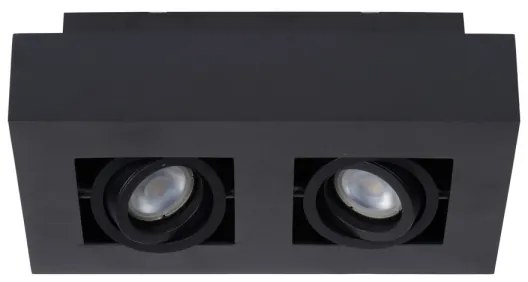 Lucide 09119/11/30 - XIRAX LED spotlámpa 2xGU10/5W/230V fekete