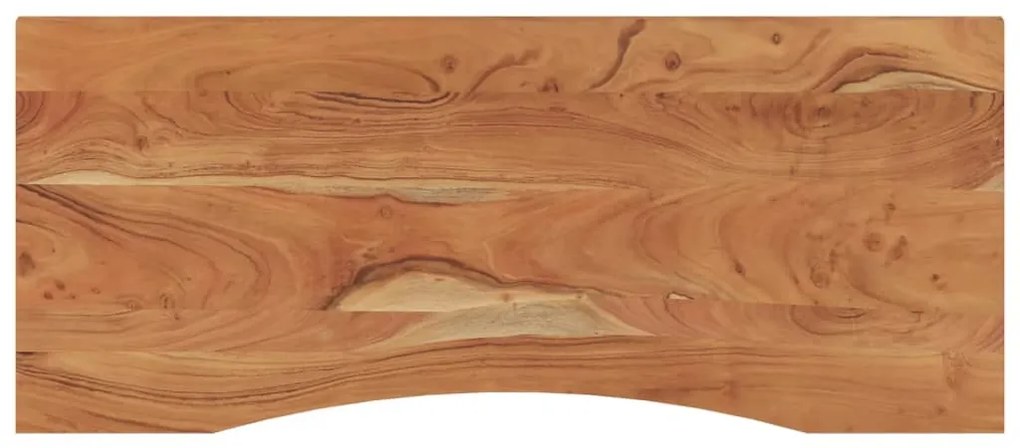 tömör akácfa téglalap alakú asztallap 110 x 50 x 2,5 cm