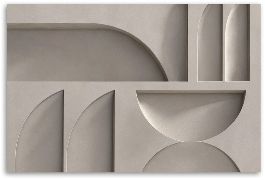 Gario Vászonkép Relief 3D absztrakció Méret: 120 x 80 cm