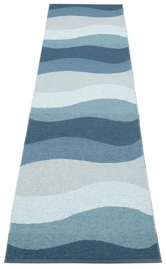 Kék kültéri-beltéri futószőnyeg 70x300 cm Urvi Water – Pappelina