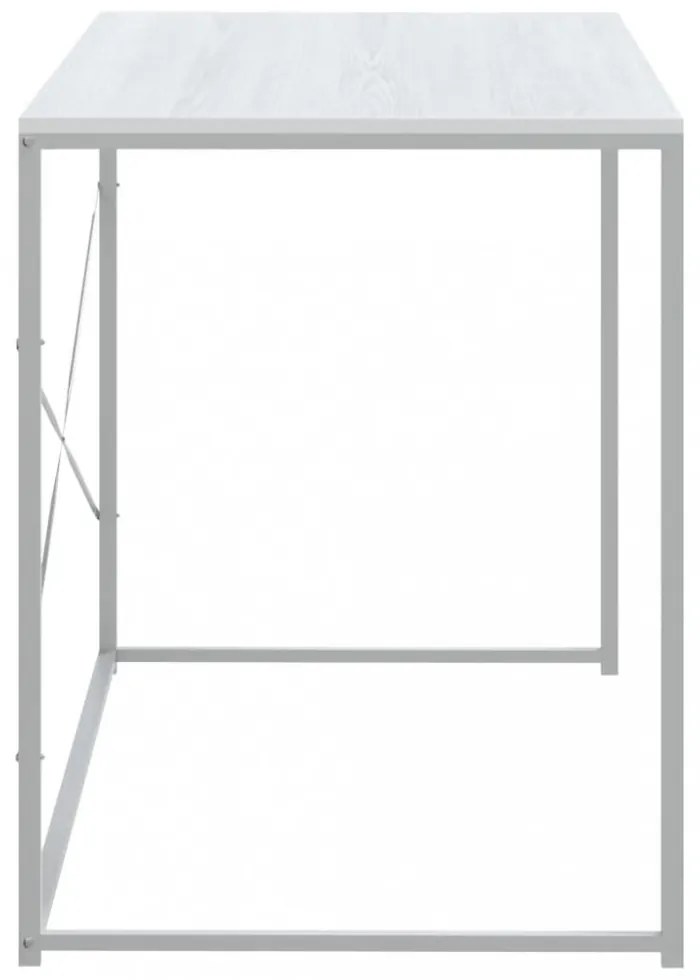 fehér szerelt fa számítógépasztal 110 x 60 x 70 cm