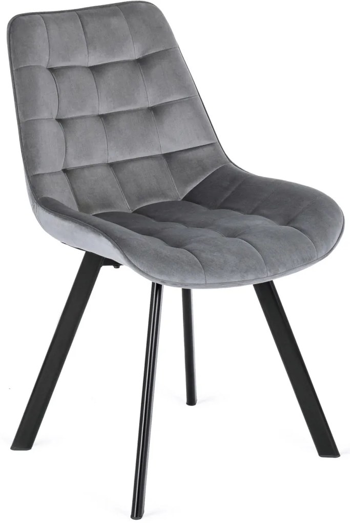 Étkezőszett HARRY asztal 102–142 cm craft tölgy/fekete + 4 RICK szék szürke