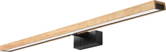 BRILAGI - LED fürdőszobai tükörvilágítás 3 az 1-ben WOODY MIRROR LED/15W/230V IP44 fekete/tölgy
