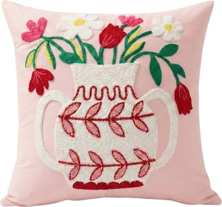 Párnahuzat VASELLA 45x45 cm, rózsaszín