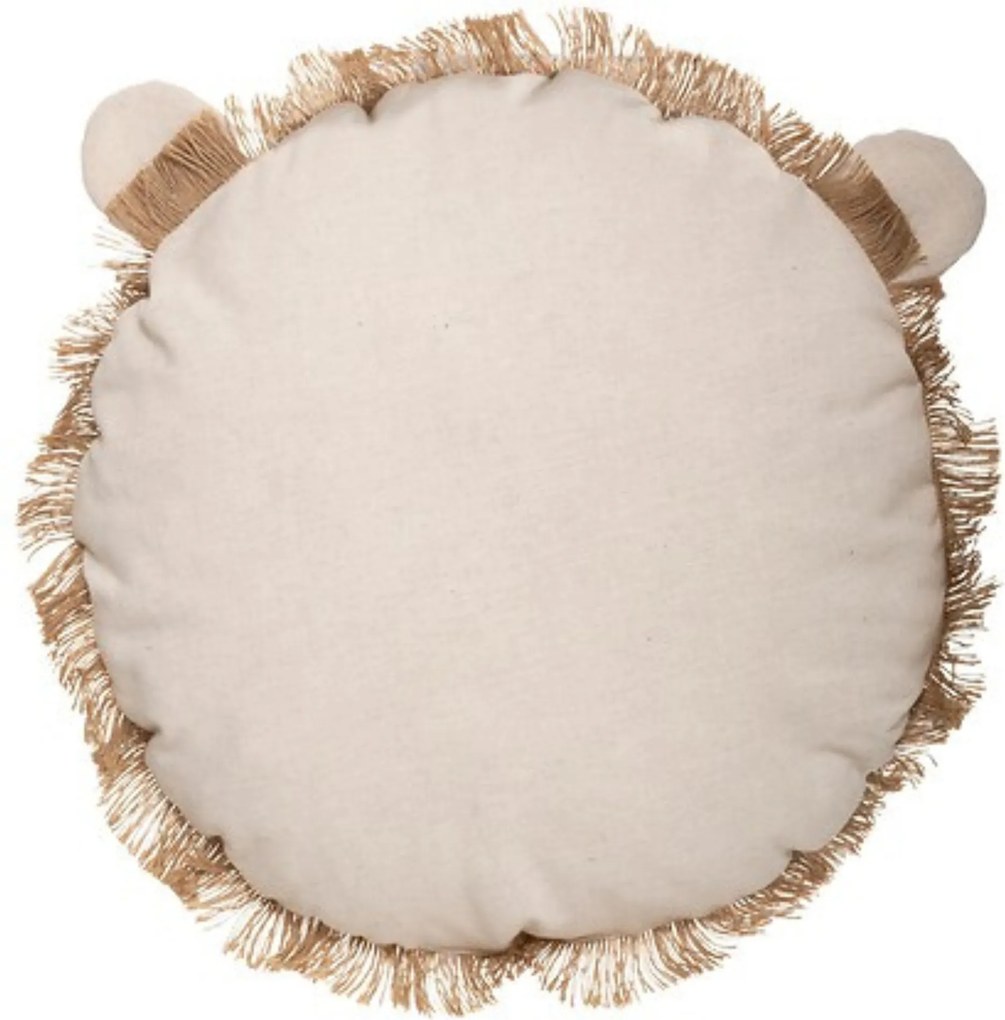 Safari oroszlán díszpárna – kerek, 38 cm