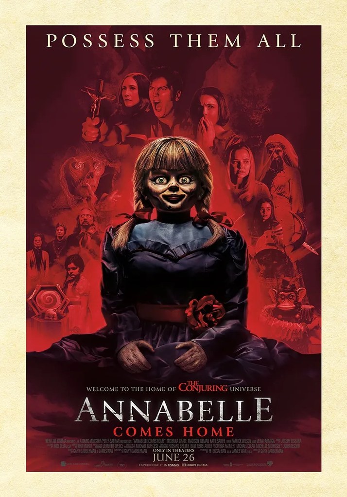 Annabelle filmposzter hazatér (2019) 100x70cm #377