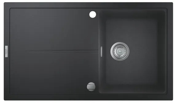 GROHE 31640AP0 – K400 kompozit mosogató, 860 × 500 mm, gránit/fekete
