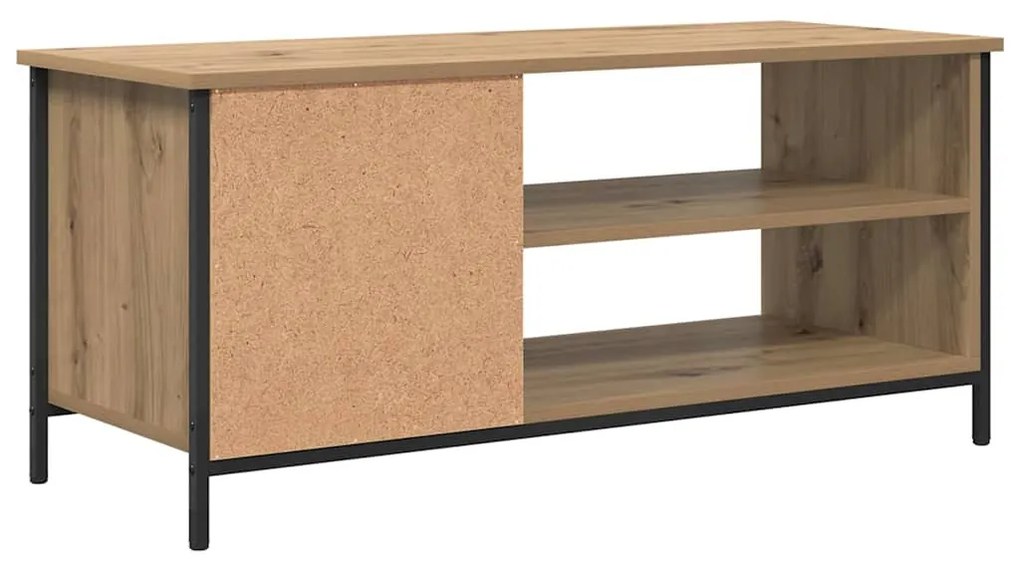 TV szekrény kézműves tölgy 100 x 40 x 45 cm Faanyag