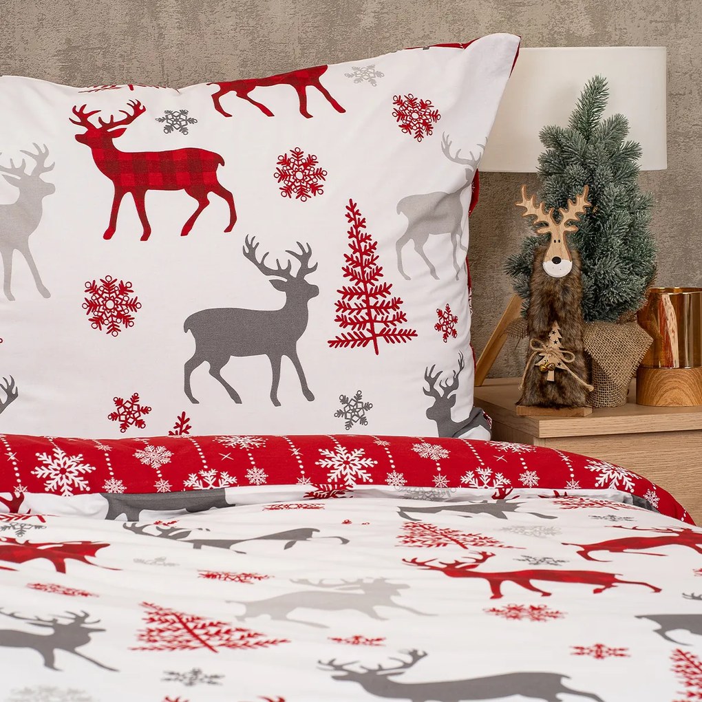 4Home Snow pamut ágyneműhuzat, 140 x 220 cm, 70 x 90 cm