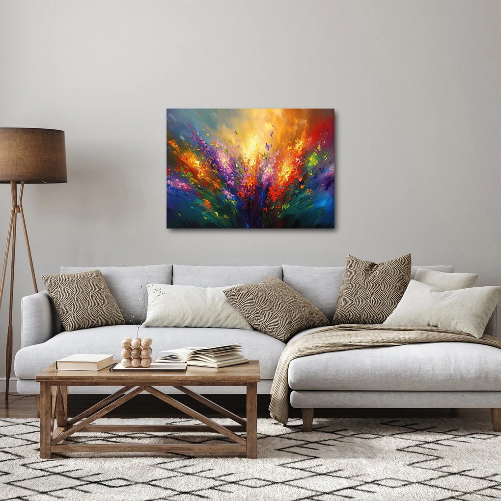 Kép - A virágok absztrakciója (70x50 cm)
