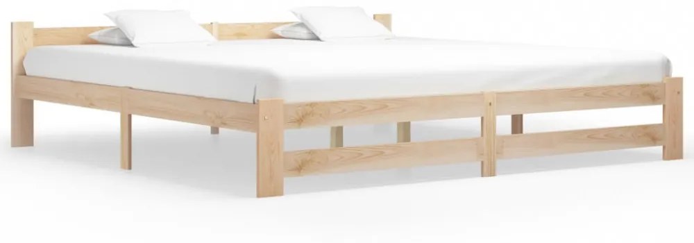 tömör fenyőfa ágykeret matrac nélkül 200 x 200 cm