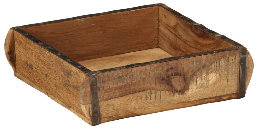 Tálcák 4 db 31x29x10 cm Tömbfa Újrahasznosított