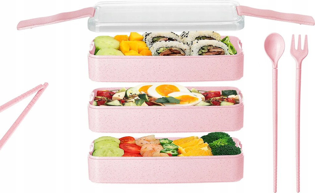 Ebéd doboz műanyag uzsonnás doboz étel tároló doboz