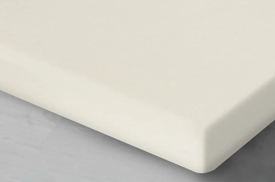 Szatén gumis lepedő 120x200 ecru