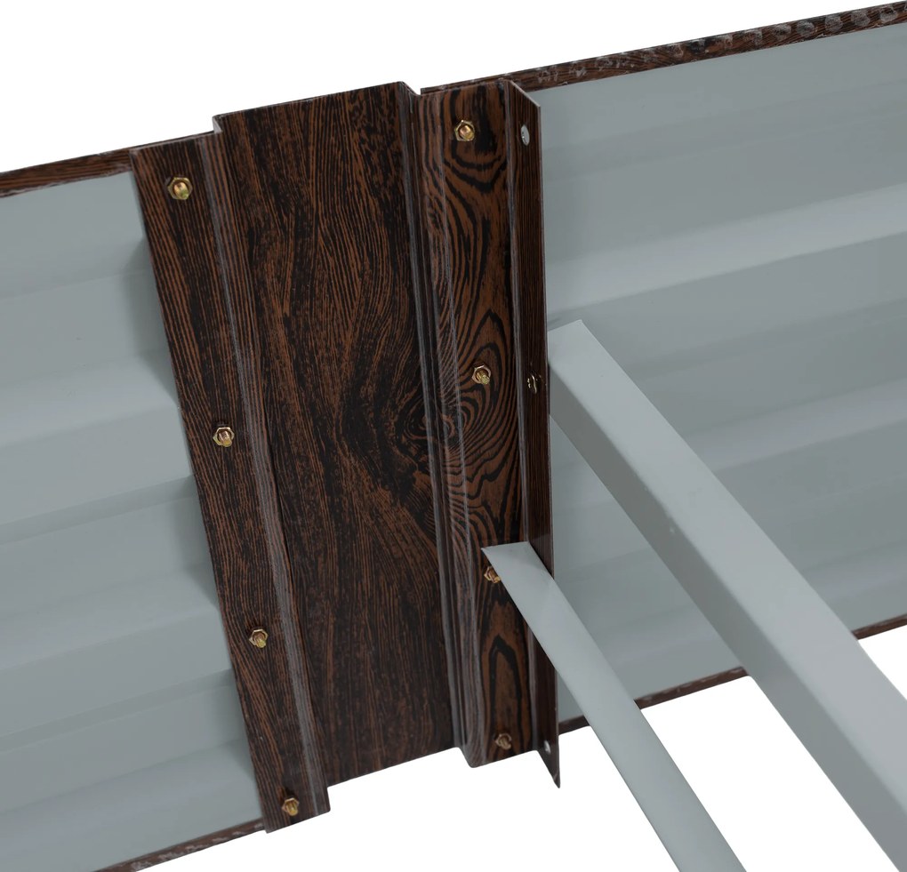 Magasított virágágy, barna, acél, NONKY TYP 7