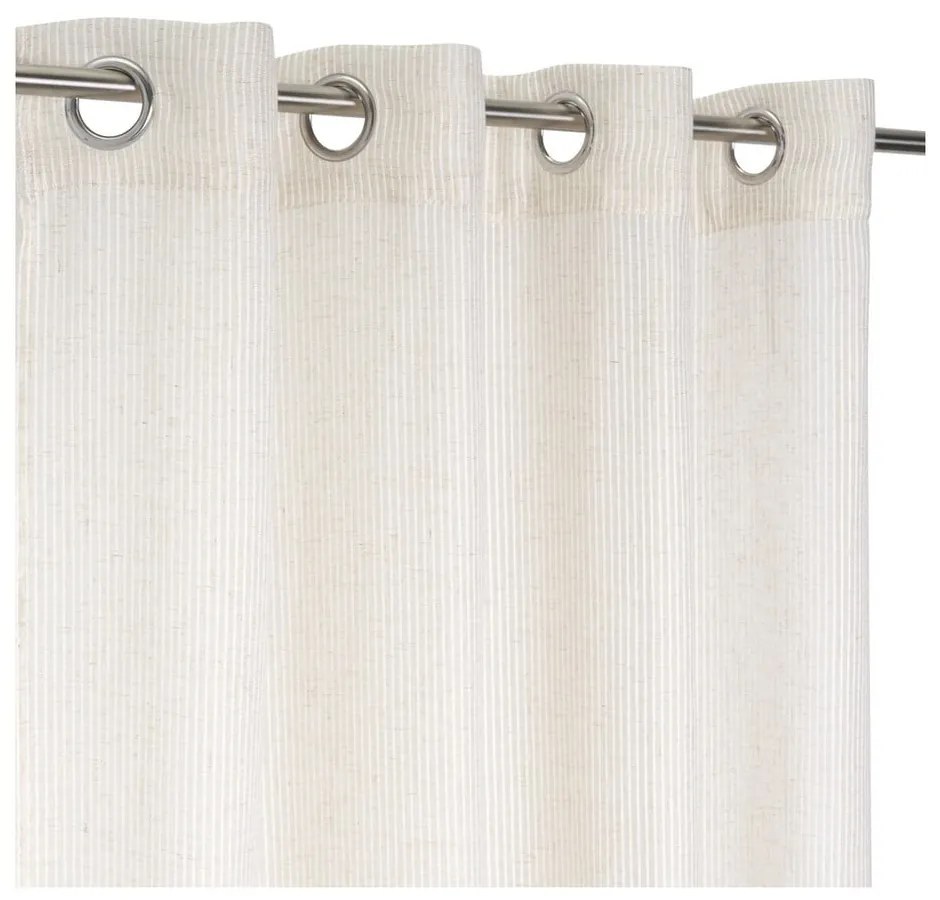 Bézs lenkeverék fényáteresztő függöny 140x260 cm Fifties – Casa Selección